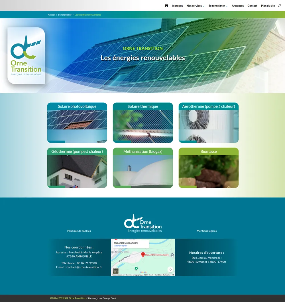 Capture page énergies renouvelables www.orne-transition.fr